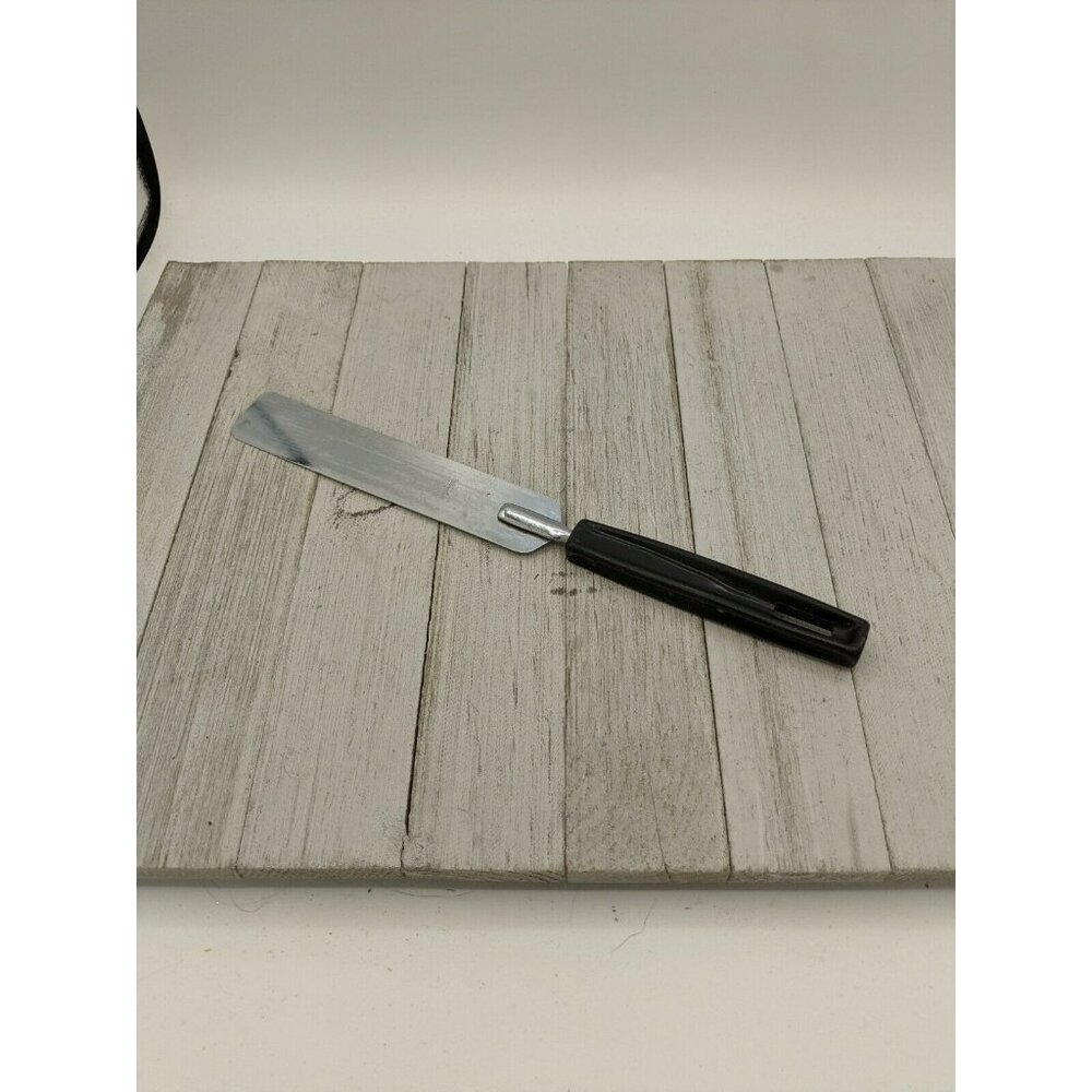 Vintage Stainless Vaughan #3 Spatula Cake Icing Spreader Black Handle 11"